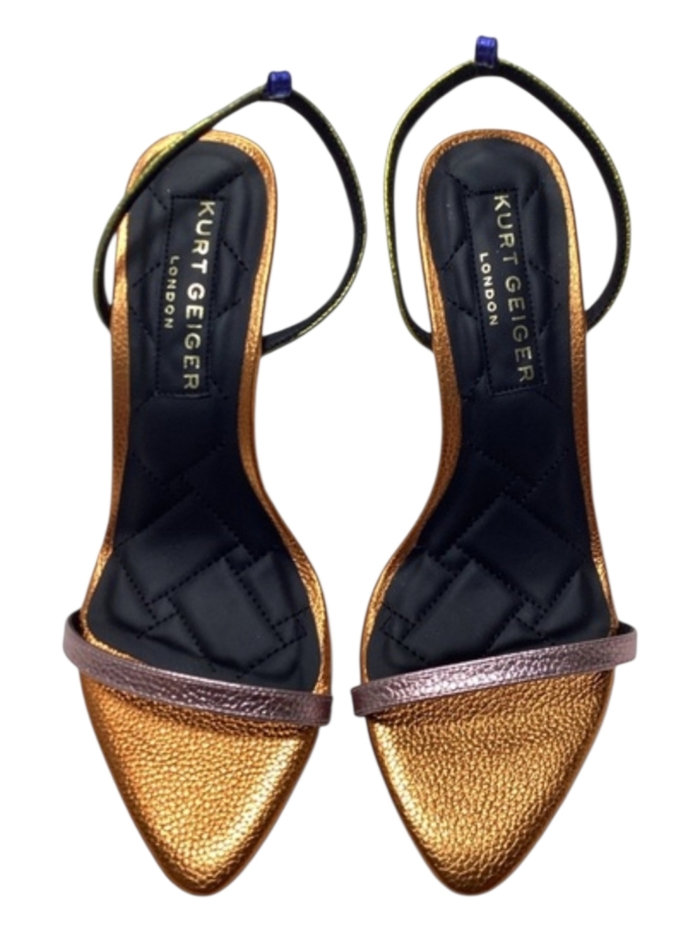 Kurt Geiger London shoreditch sandal Purple Green Orange Size EU 40.5